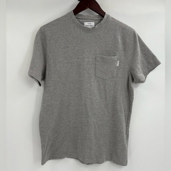 Peter Werth London Men's N.1 Gray Bowling Pocket T-Shirt size medium - Picture 1 of 10